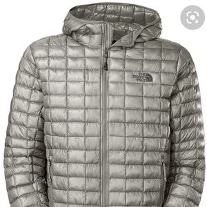 The NorthFace Womens hooded ThermoBall jacket.